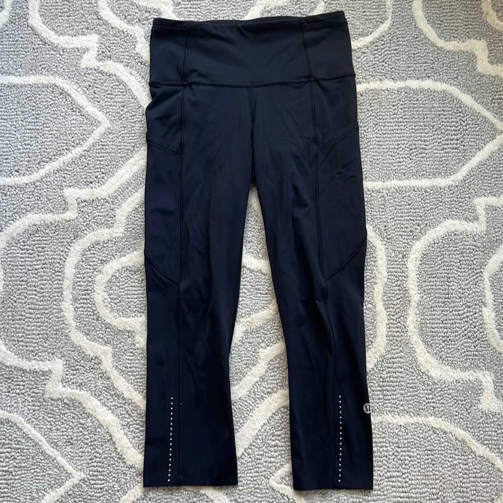LULULEMON fast and free reflective crop